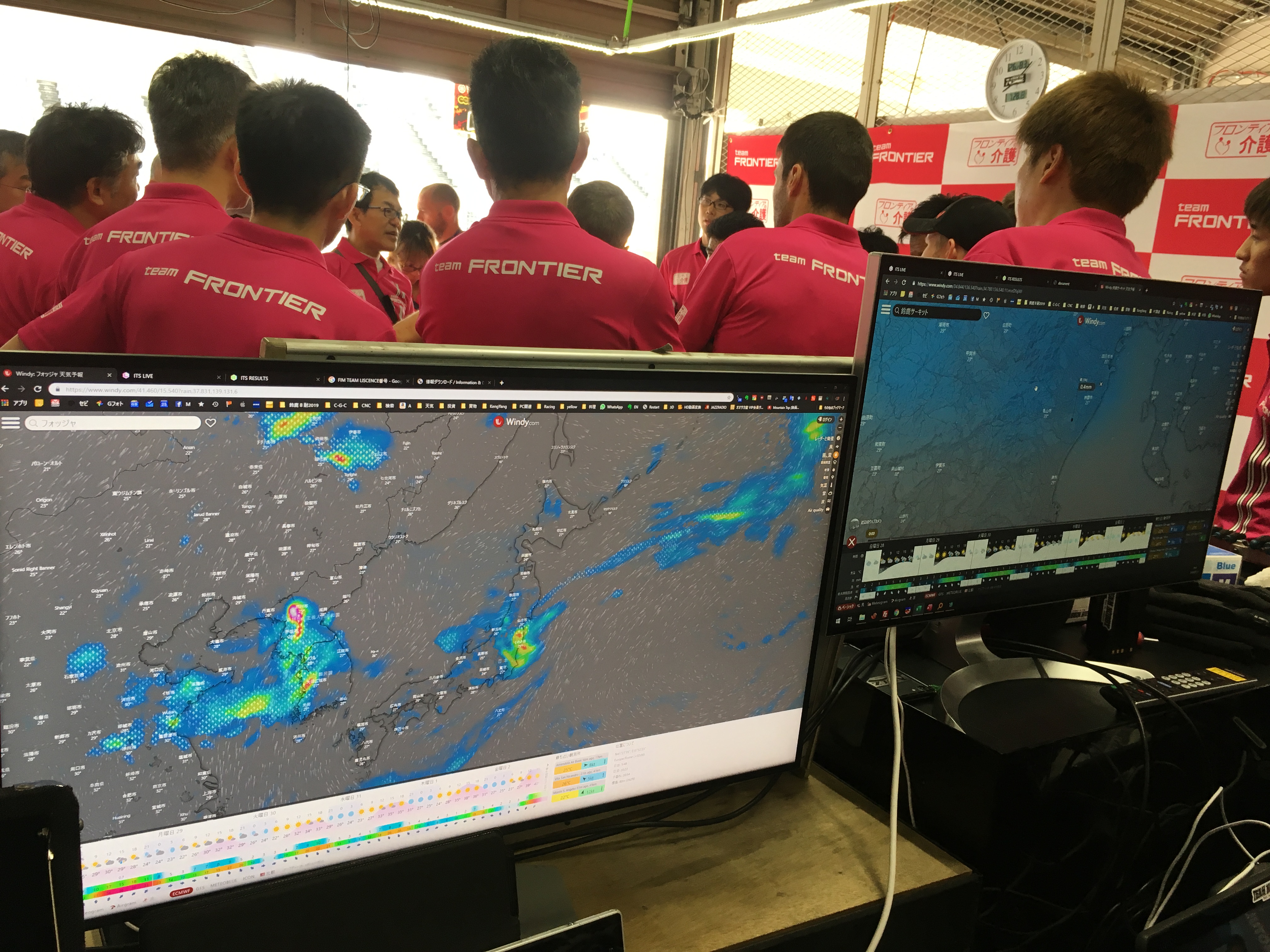 耐久レース天候情報管理(鈴鹿8耐)